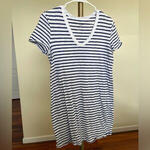 Striped V-Neck Dress